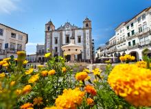 Évora’s main square. Photo by Dominic Arizona Bonuccelli