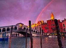 Romantic Venice with the Rialto Bridge. Photo by Dominic Arizona Bonuccelli