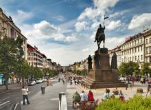 Wenceslas Square, where the history of the Czech people plays out. Photo by Dominic Arizona Bonuccelli