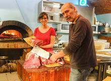 Leave it to cleaver. Giulio on the job in Montepulciano. Photo by Rick Steves