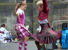 Highland dancing is a popular activity at festivals in towns big and small throughout Scotland. Photo by Dominic Bonuccelli