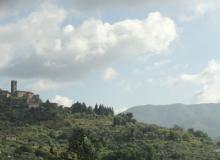 The village of San Quirico as seen from Casa Libra. 