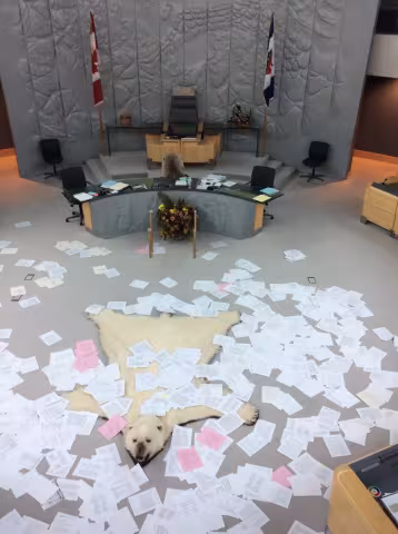 Oerding_Floor Of Legislature AfterDelegatesThrowPapersDown.jpg