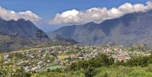 The town of Cilaos in the Cirque de Cilaos caldera — Réunion. Photos by Ann Cabot