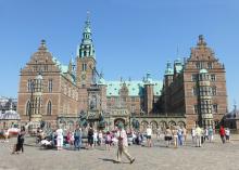 The alluring Frederiksborg Palace outside of Copenhagen, Denmark, back when free-range exploration was in flower, sans social distancing. Photo by Randy Keck
