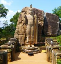 The standing Buddha of Aukana — Sri Lanka. Photo by Nili Olay