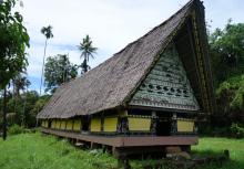 A bai, or men’s house, seen on our tour of Palau