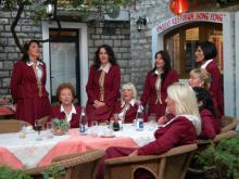 We happened upon these folk singers practicing in a restaurant in Budva,  Monten