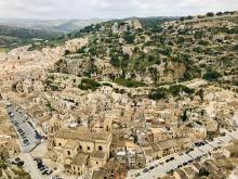 View of Scicli from the Complesso Santa Maria della Croce.