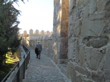 Walking on top of the medieval walls of Ávila — central Spain. Photos by Julie Skurdenis