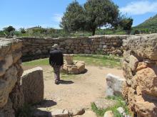 The meeting hall at Nuraghe Palmavera on the Italian island of Sardinia.