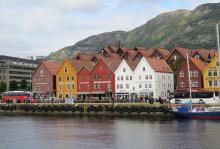 Bergen, Norway’s, famous painted wooden buildings are classified by UNESCO as a World Heritage Site.