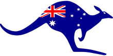 aussie kangaroo flag