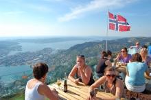 Perched above Bergen, Norway. Photo by Rick Steves