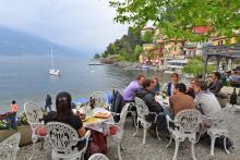 Romantic lakeside dining in Varenna. Photo by Cameron Hewitt.