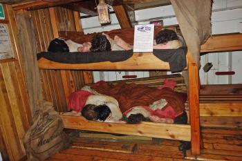 In Dublin, the Jeanie Johnston Tall Ship recreates the harsh conditions the Irish faced escaping the potato famine. On a famine ship, entire families often shared one six-foot-square berth.