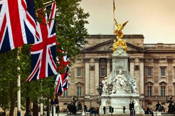 Always festive on the outside, Buckingham Palace’s lavish interior is also open to visitors in late summer when the Queen is out of town.