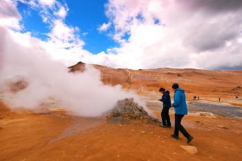 Iceland’s thermal features are fascinating — but beware that testing the waters can result in severe burns.