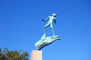 Carl Milles’ Hand of God gives insight into the sculptor’s belief that when an artist created, he was — in a way — divinely inspired. Photo by Rick Steves