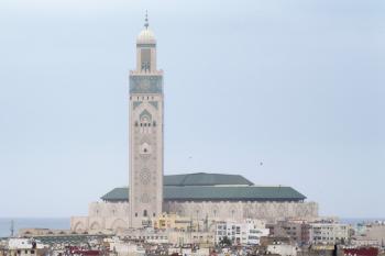 The Hassan II Mosque in Casablanca.