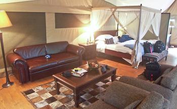 One of the more luxurious tents we've enjoyed in South Africa. Photo by George Anderson