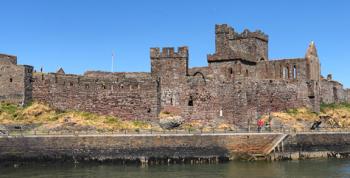 Peel Castle on the Isle of Man.