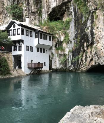 Blagaj Tekija, a Dervish monastery near Mostar.