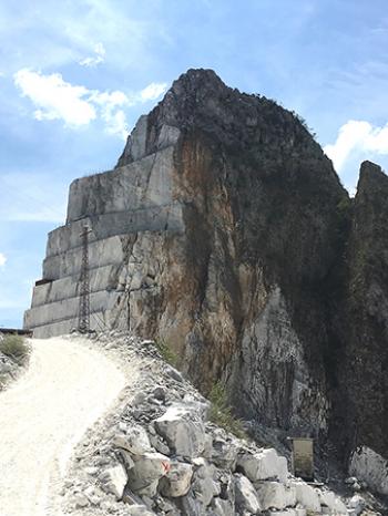 Marble quarry in Carrara, Italy.