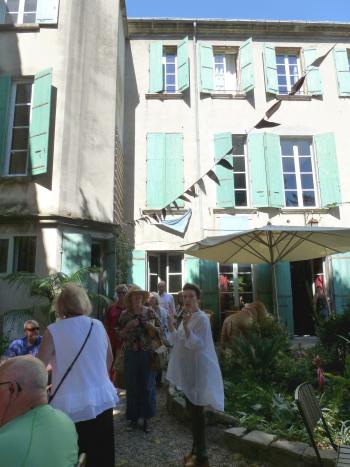 Our group arriving at Maison de Fogasses.