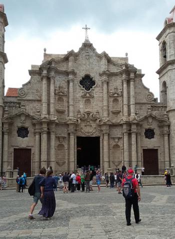 The magnificent Havana Cathedral (La Catedral de la Virgen María de la Concepción Inmaculada de La Habana) in Cathedral Square — Cuba. Photo by Randy Keck