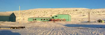 An auto repair shop in Iqaluit. Photo by Grant Oerding.