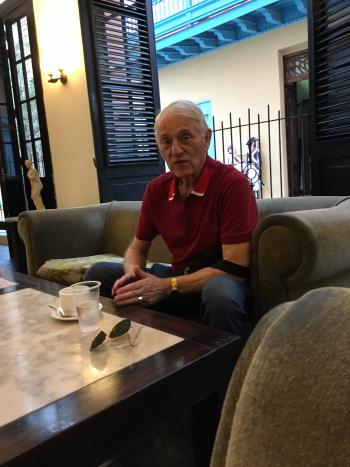 Josip Palić enjoyed a “very good espresso” in La Bodeguita del Medio's lobby bar in Havana, Cuba.