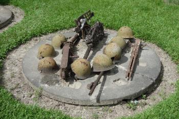 Display at the Kokopo War Museum in Rabaul, Papua New Guinea