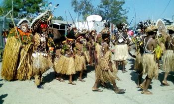 Our welcoming committee in Wewak, Papua New Guinea.