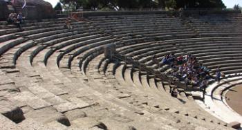 The amphitheater in Ostia Antica, near Rome, Italy.