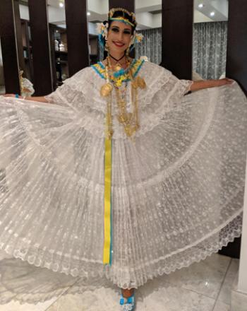 A dancer in the folkloric show at the InterContinental Miramar Panama.