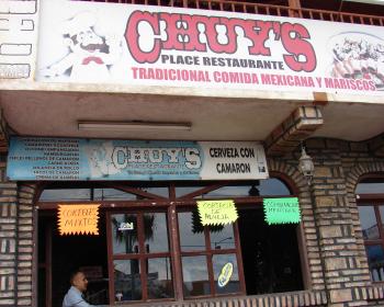 Chuy's Place Restaurant in San Felipe, Baja California, Mexico.