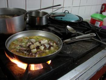 Ingredients boiling.