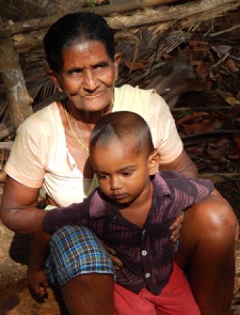 A woman and child we met in the backwaters of Kerala, India. Photo by Jann Segal