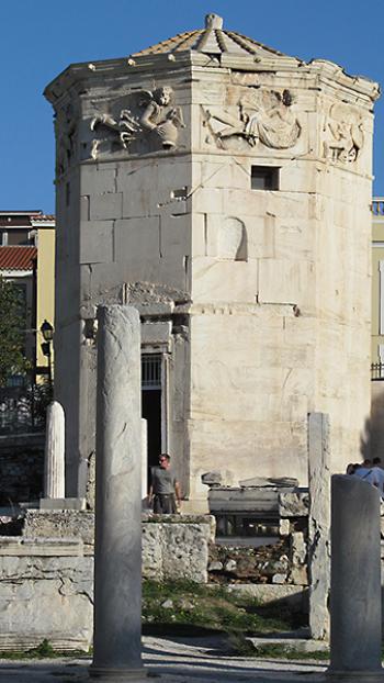 Tower of the Winds in the Roman Agora in Athens.
