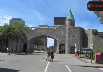 Saint-Jean Gate in Québec City's Upper Town. Photo by Julie Skurdenis