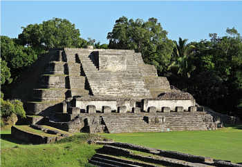 The Temple of the Masonry Altars in Altun Ha.