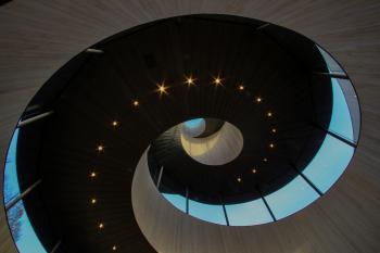 Inside Japan’s Ribbon Chapel.