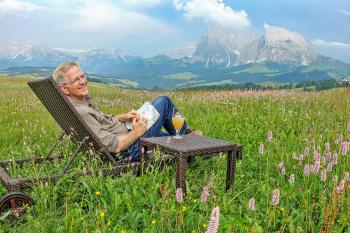 The Dolomites, ideal for hiking … or thinking about hiking. Photo by Rick Steves