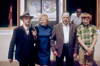 As a boy (right), I met an eyewitness (left) to the start of World War I. Photo by Rick Steves.