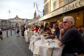 You can become a "temporary European" by visiting cafés