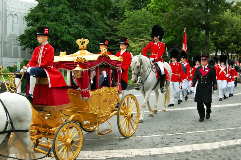 Parades at Tivoli Gardens in Copenhagen are inspired by traditional Danish culture — and children are even part of the pageantry. Photo by Rick Steves