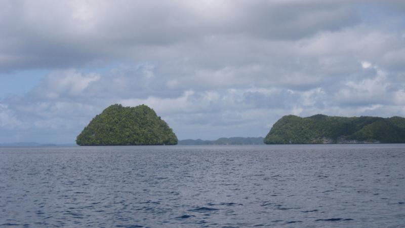 Many of Palau's small islands, with forests reaching to the water, resemble green biscuits. Photos by Gene McPherson